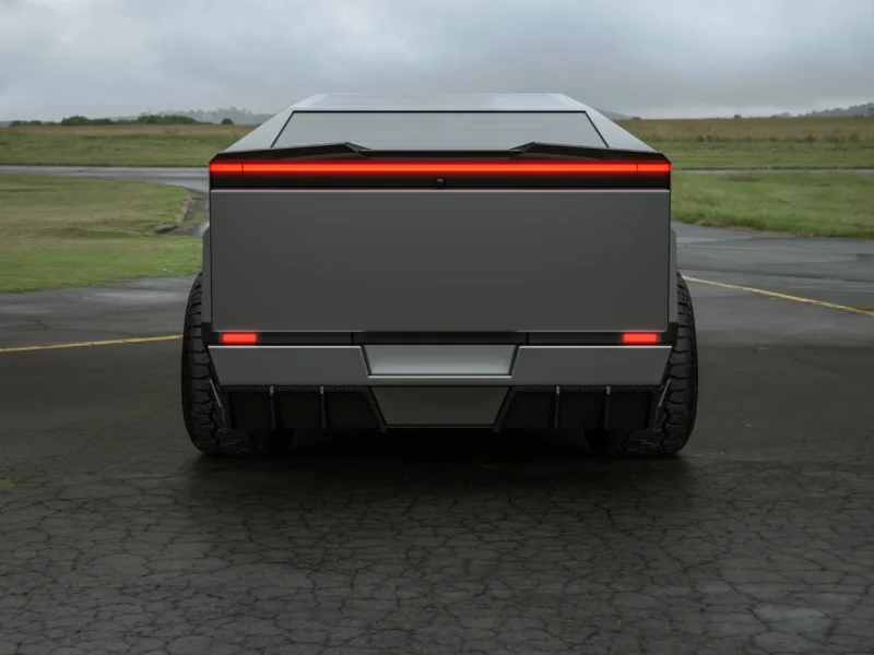 Karbónový difúzor zadného nárazníka pre Tesla Cybertruck