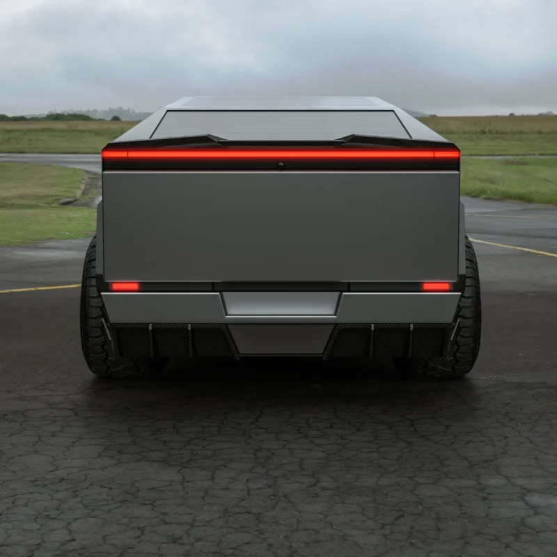 Karbónový difúzor zadného nárazníka pre Tesla Cybertruck