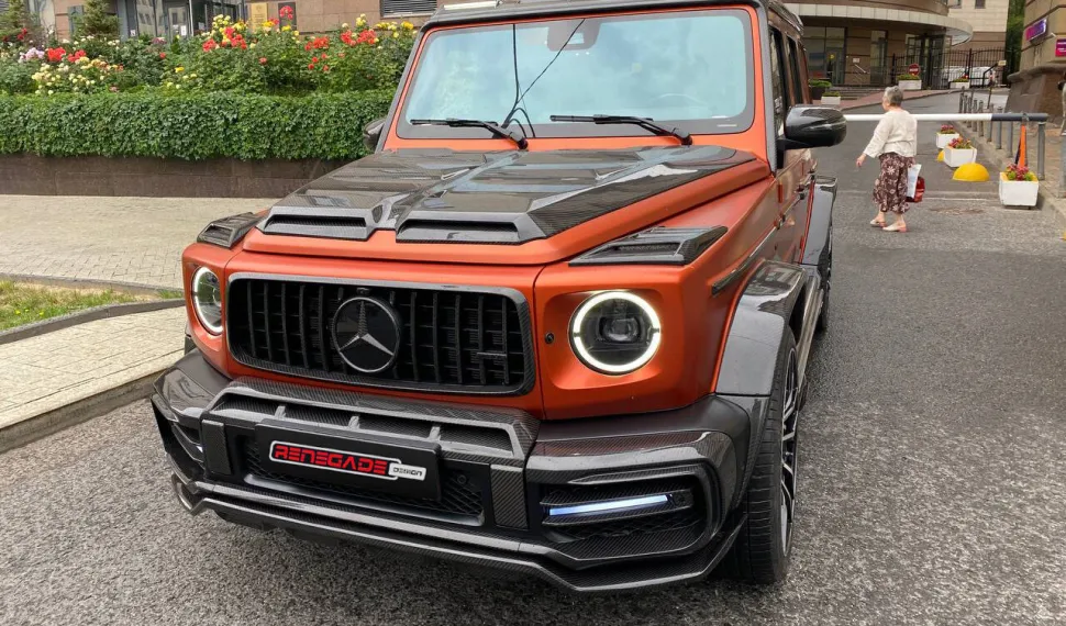 Karbónová maska chladiča pre Mercedes-Benz triedy G W463