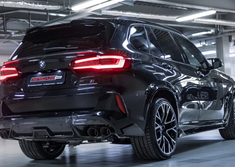 Bočné vložky do zadného nárazníka z karbónu pre BMW X5M Competition LCI