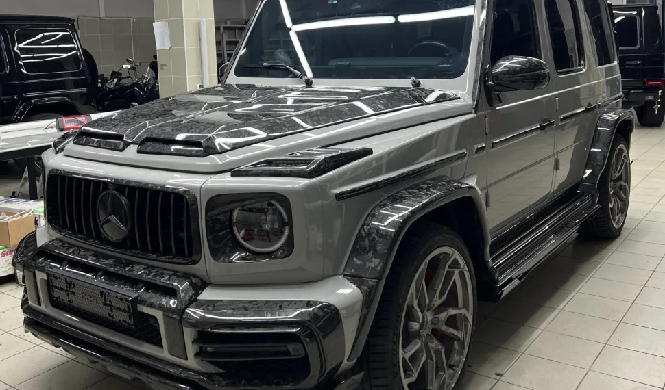 Karbónové kryty svetlometov pre Mercedes-Benz triedy G W463