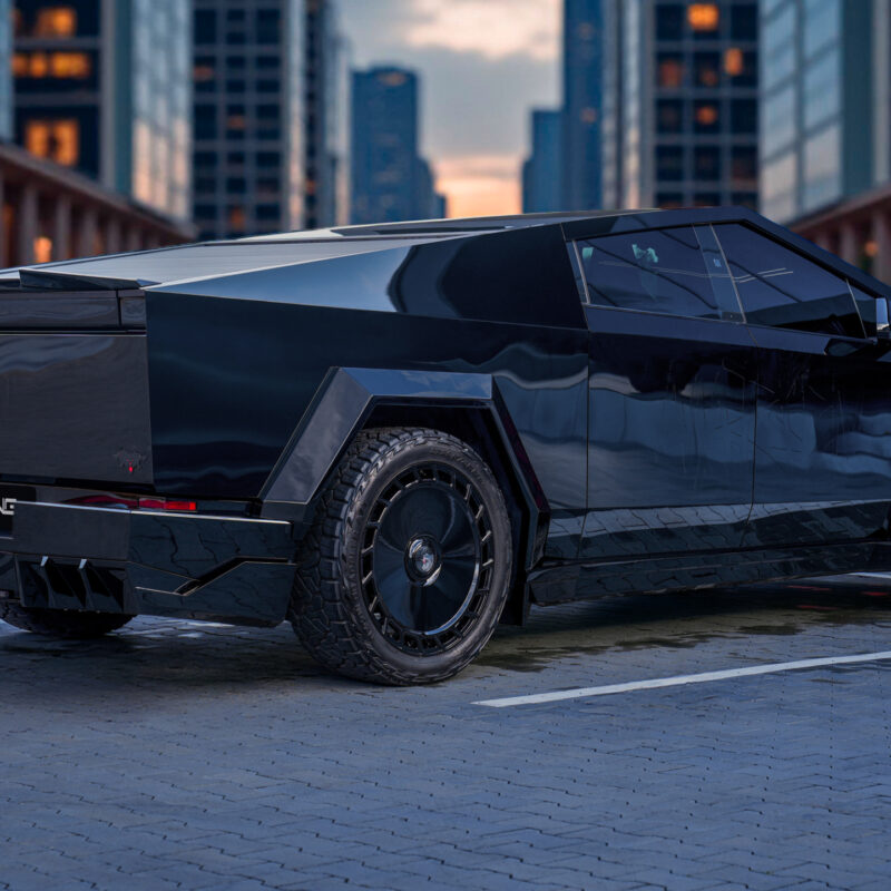 Široké predĺženia karosérie pre Tesla Cybertruck