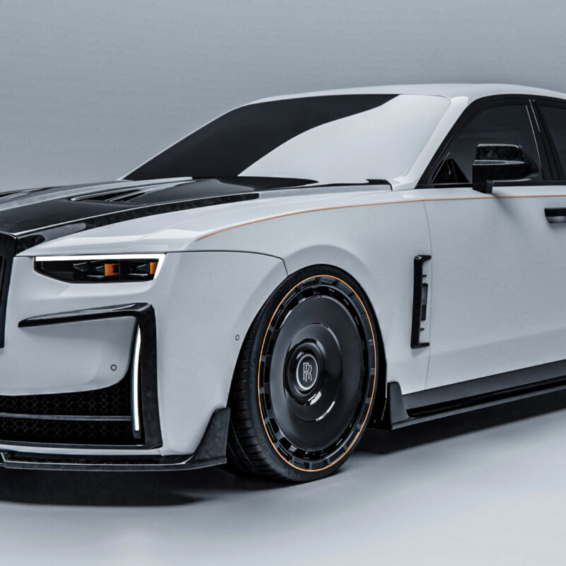 Karbónový rozdeľovač predného nárazníka pre Rolls-Royce Ghost