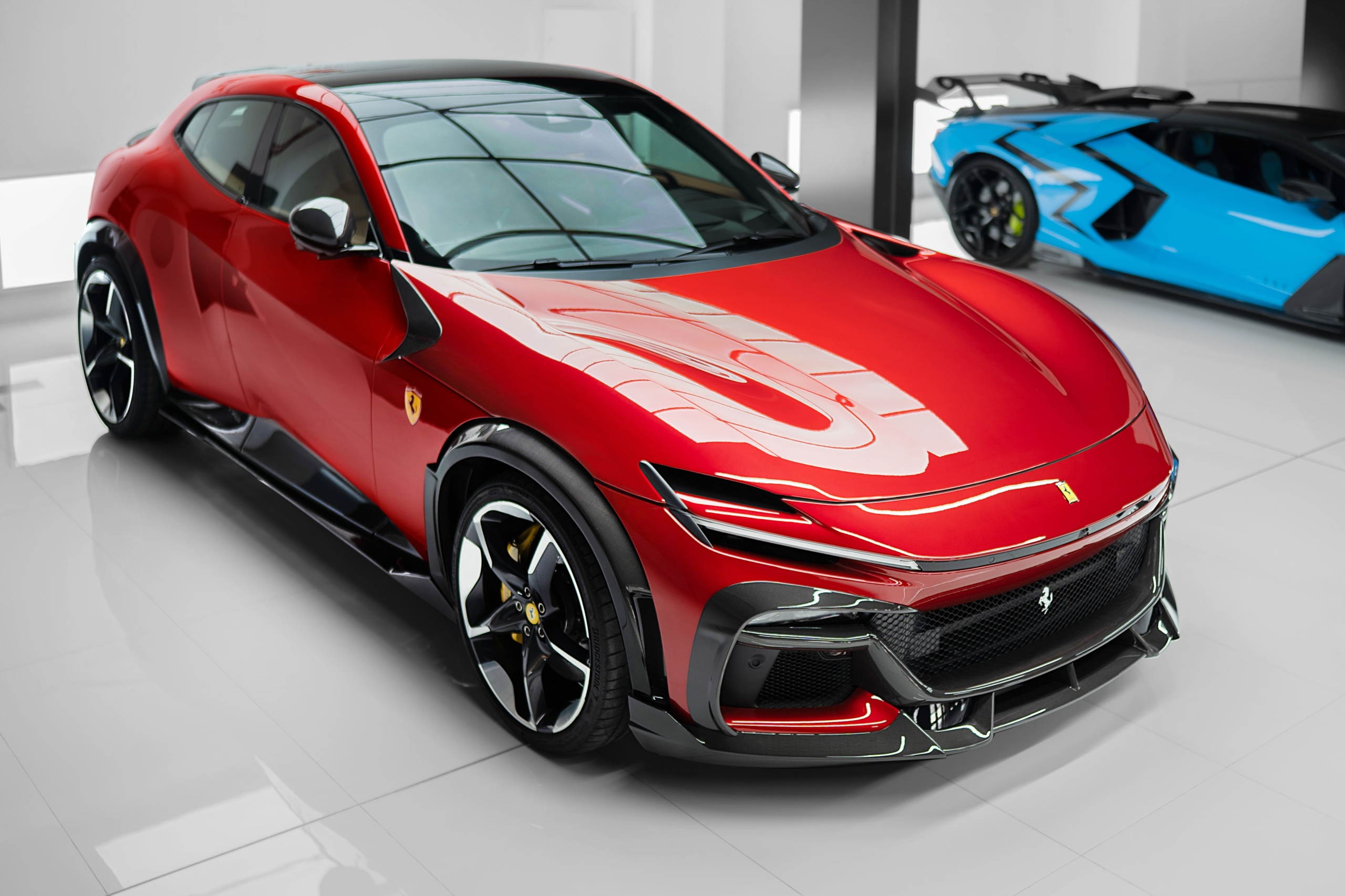 Karbónový rozdeľovač predného nárazníka pre Ferrari Purosangue