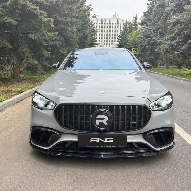 Karbónový rozdeľovač predného nárazníka pre Mercedes-Benz S63 W223